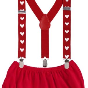 IDOPIP Baby Boys Cake Smash Outfit First 1st Birthday Bloomers Adjustable Suspenders Bowtie Set for Photo Props Costume