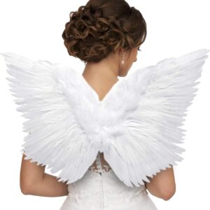HAPPY PLACE PRODUCTS Angel Wings Costume for Women with Adjustable Straps to Fit Most Sizes Photoshoot prop Halloween Costume