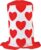 Biblebanz Funny Crazy Valentine’s Day Valentine Red Hearts Felt Stovepipe Hat Adult and Kids Party Apparel Costume Accessories Top Hats For Fun Red And White 1 Count