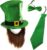 Tigerdoe Leprechaun Costume – Leprechaun Hat – St. Patricks Day Accessories – Saint Patricks Day Costume – 3 Pc Green