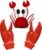 Valentoria Funny Lobster Crab Claws Gloves Hands Weapon Props Halloween Toys,Funny White Elephant Gag Gift