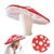 Dreamstall Mushroom Hat Costume Cosplay Accessory Party Hat Cap, Oversized with Wired Brim