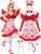 Twistover 8 Pcs Valentines Day Cupid Costume For Women Beautiful Heart Dress Wings Arrow and Bow Headband Stockings For Party